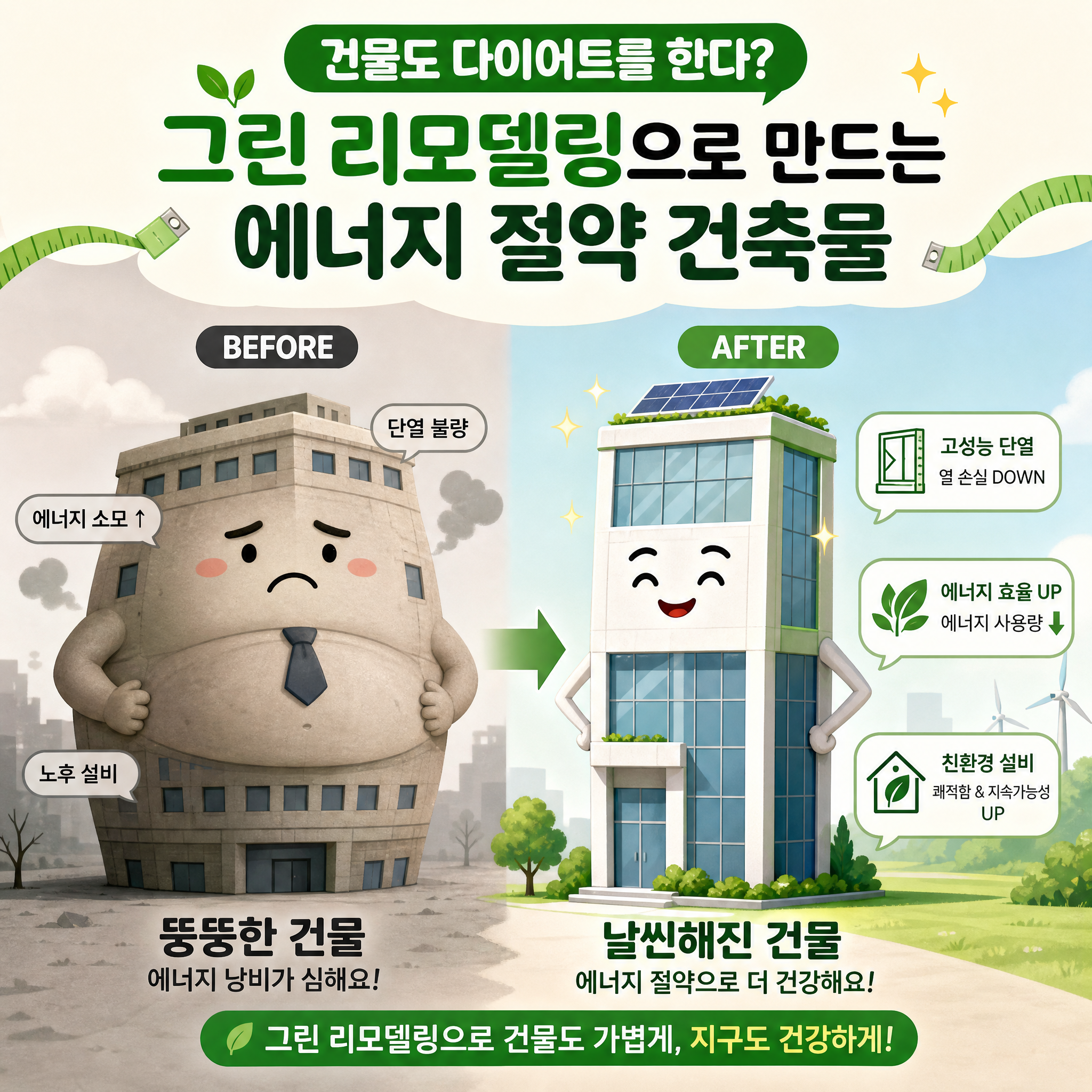 건물도 다이어트를 한다? 에너지 사용량 줄이는 비밀